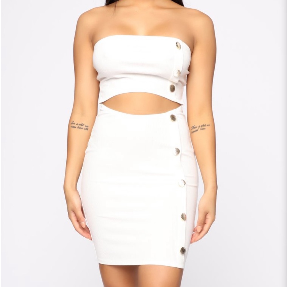In The Middle Of The Fun Mini Dress - White